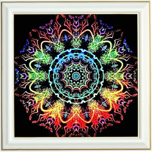 Diamond painting - Mandala de Feu Éclatant