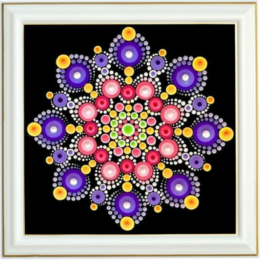 Diamond Painting - Mandala Rose et Violet