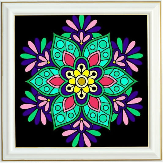 Diamond painting - Mandala Floral éclatant