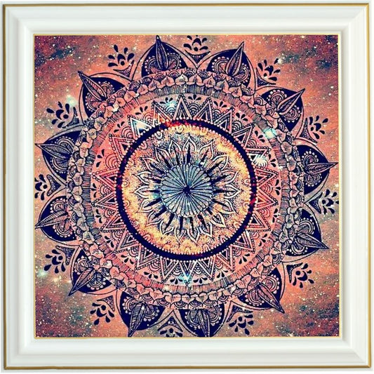 Diamond painting - Mandala Étoilé aux Teintes Cosmiques