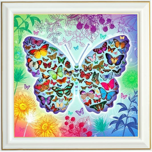 Tableau diamant - Papillons