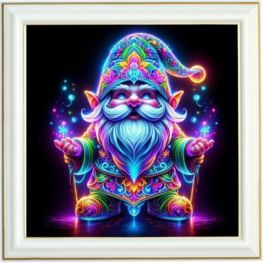 Diamond painting AB - Gnome magique et lumineux