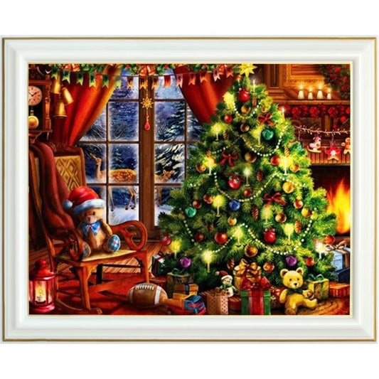 Broderie diamant - Soirée de Noël