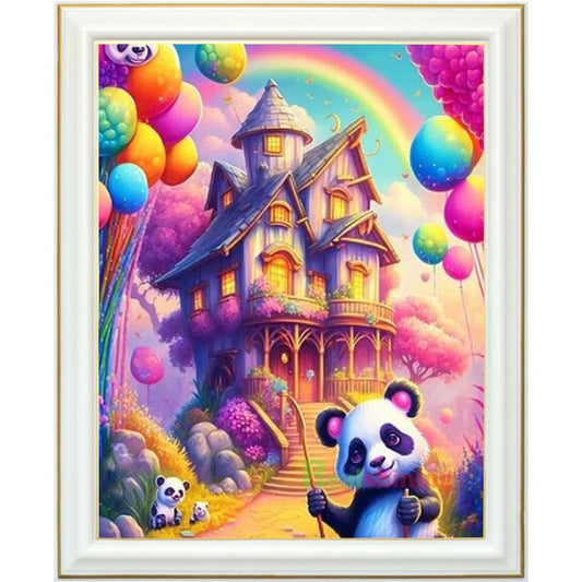 Diamond painting AB - Chateau du panda