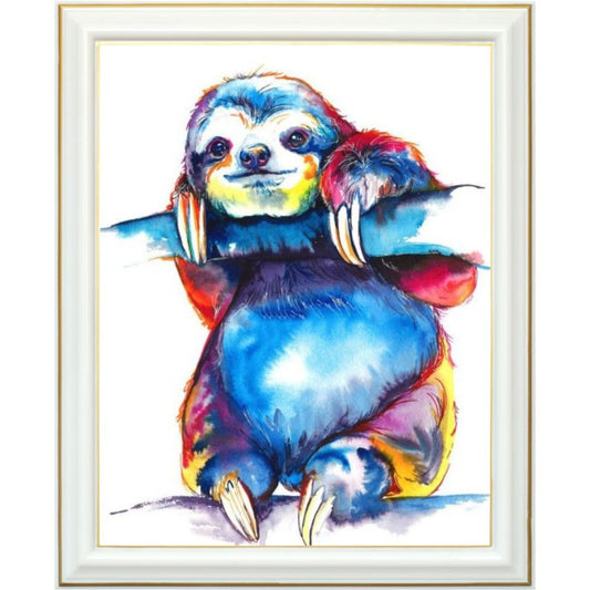 Diamond painting - Paresseux coloré