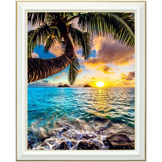 Diamond painting - Plage aux Bahamas