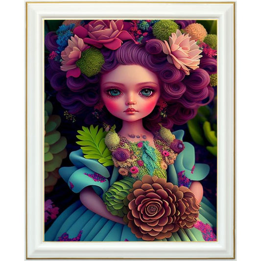 Diamond painting AB - Poupée