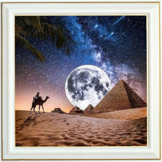 Diamond painting - Visite aux pyramides