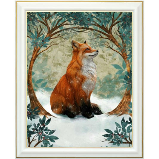 Broderie diamant - L'arbre du renard
