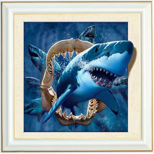 Peinture diamant - Requin