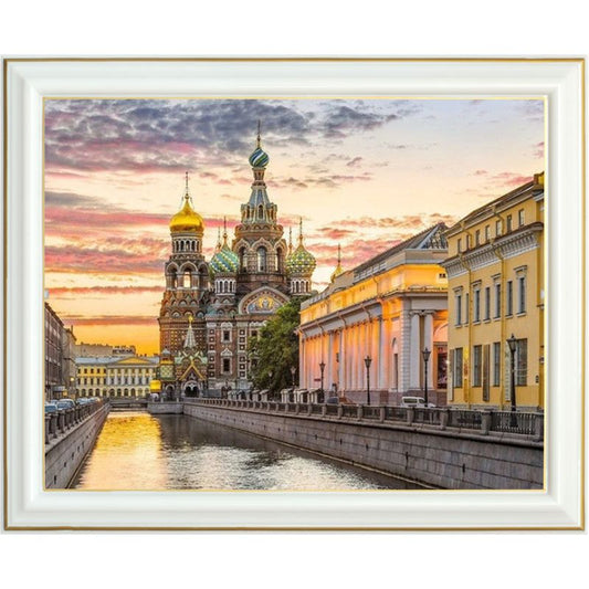 Broderie diamant - Canaux de Saint-Petersbourg