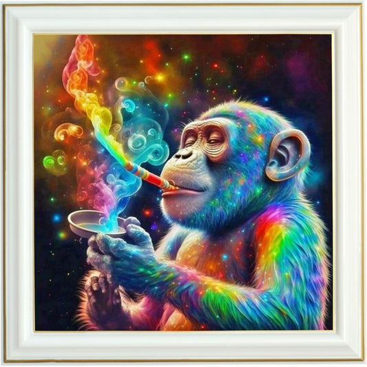 Diamond painting - Singe psychédélique