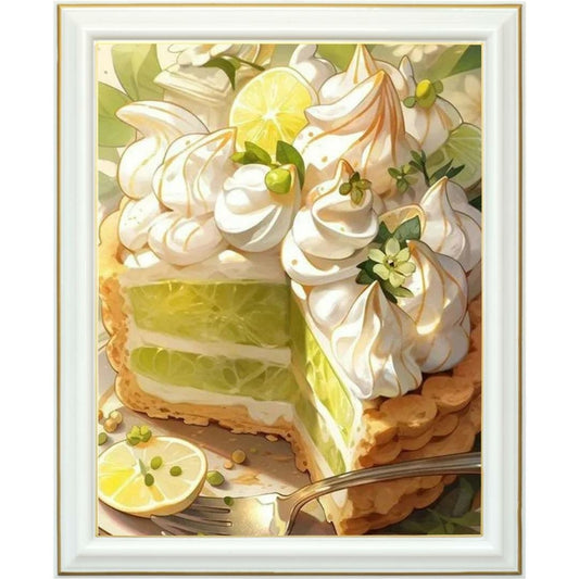 Diamond painting AB - Tarte au citron meringuée