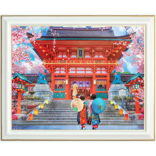 Diamond painting - Temple japonais