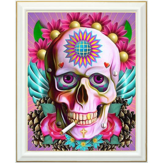 Broderie diamant - La mort au bout des lèvres