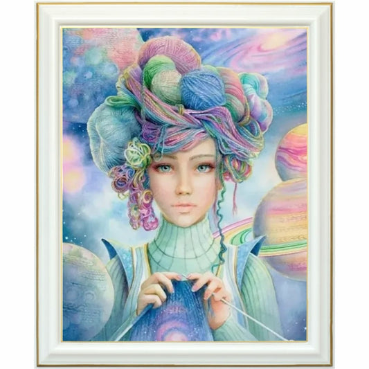 Diamond Painting - Tisseuse cosmique