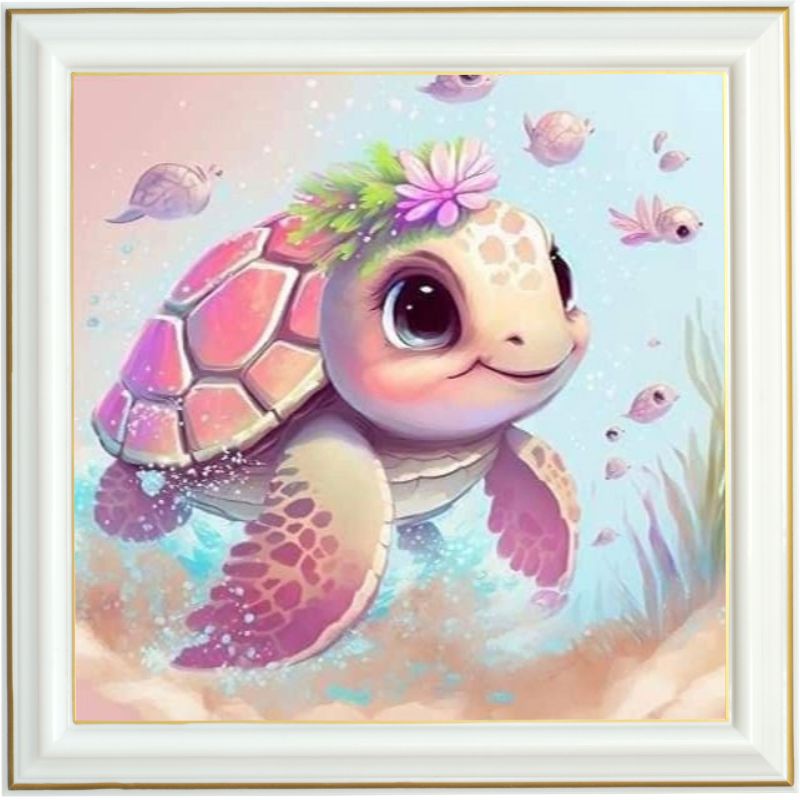 Diamond painting AB - Tortue des îles
