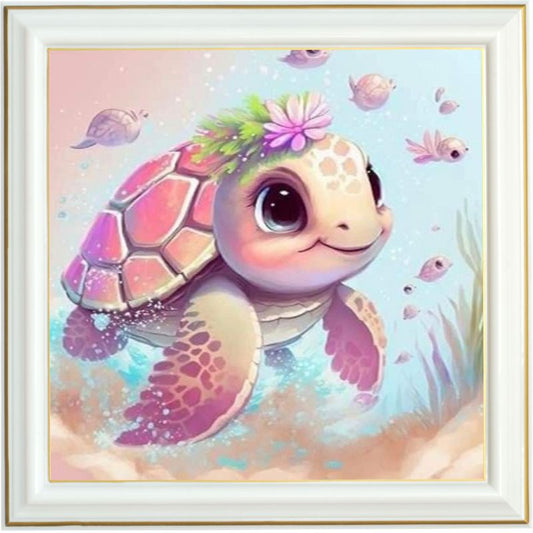 Diamond painting AB - Tortue des îles