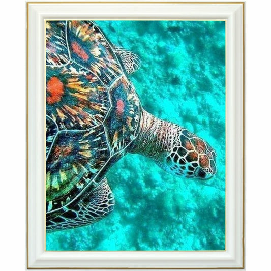 Broderie diamant - Tortue d'Hawaï
