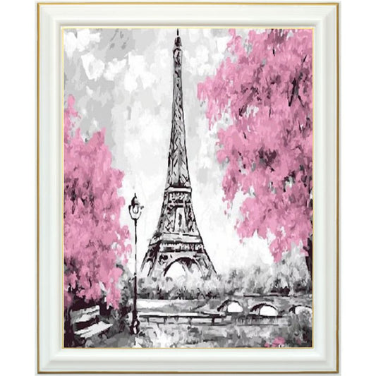 Broderie diamant - Peinture de tour Eiffel