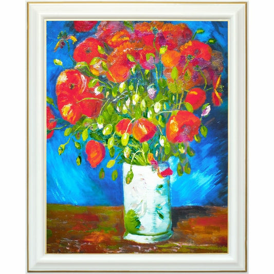 Diamond painting - Vase de Coquelicots