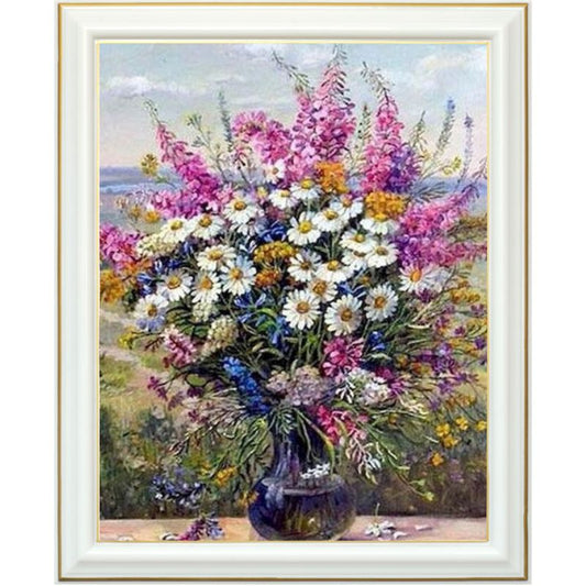 Diamond painting - Bouquet fleurs estivales