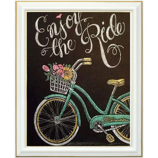 Broderie diamant - Tableau vintage vélo