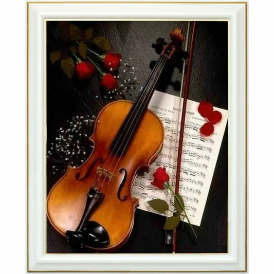 Broderie diamant - Les cours de violon