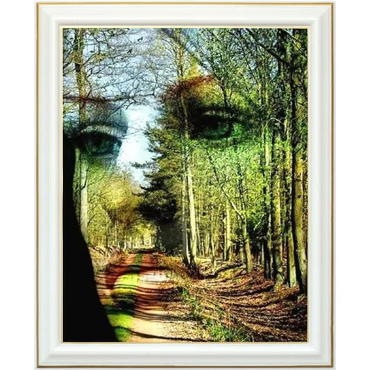 Broderie diamant - Âme de la forêt