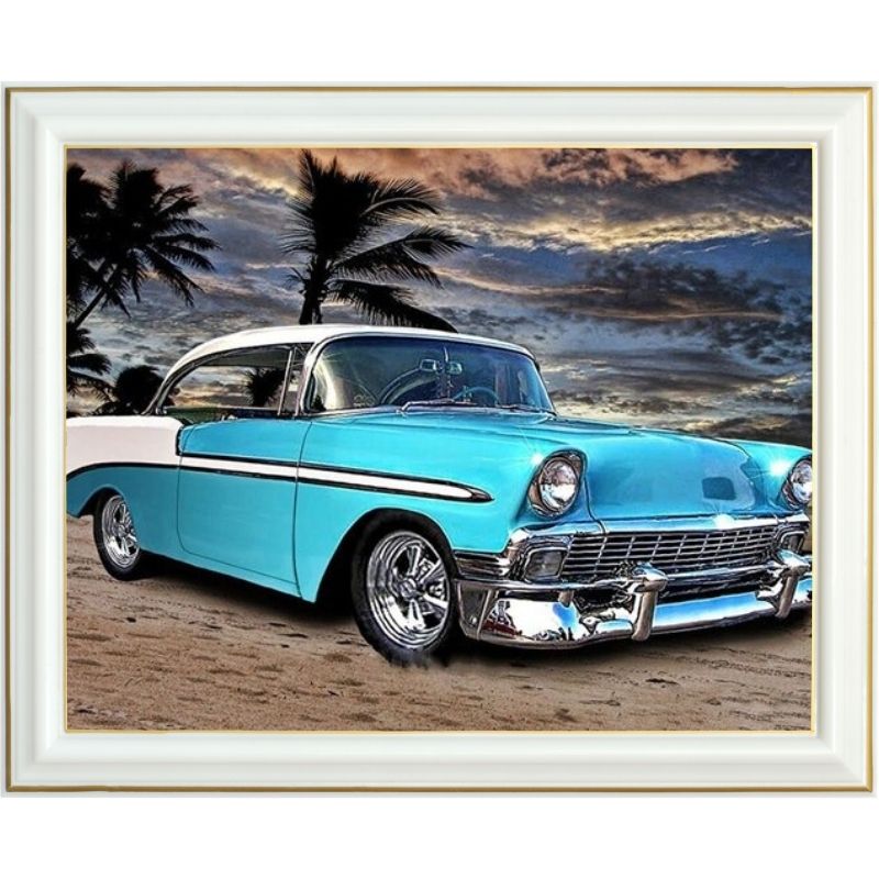 Broderie diamant - Chevrolet La Havane