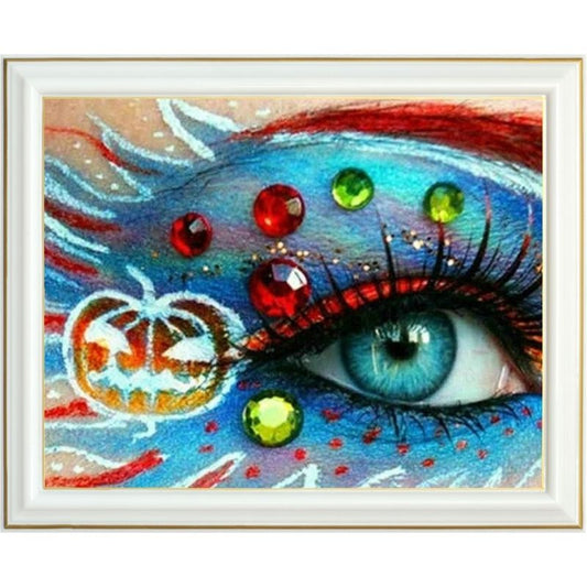 Broderie diamant  - Yeux d'halloween
