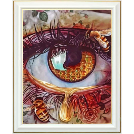 Diamond painting - Regard mielleux