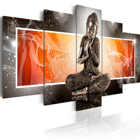 Broderie Diamant XXL Multi-panneau - L'aura de Bouddha
