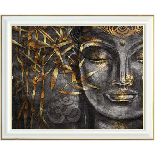 Diamond painting - Bouddha et bambou doré