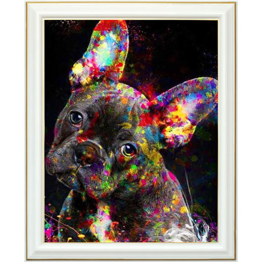 Peinture diamant - Bouledogue français