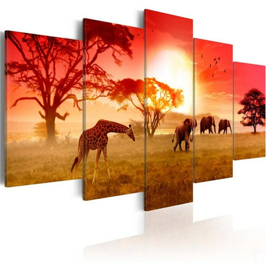 Broderie Diamant XXL Multi-panneau - Savane