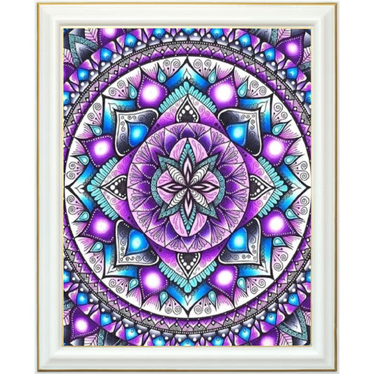Peinture diamant - Mandala violet