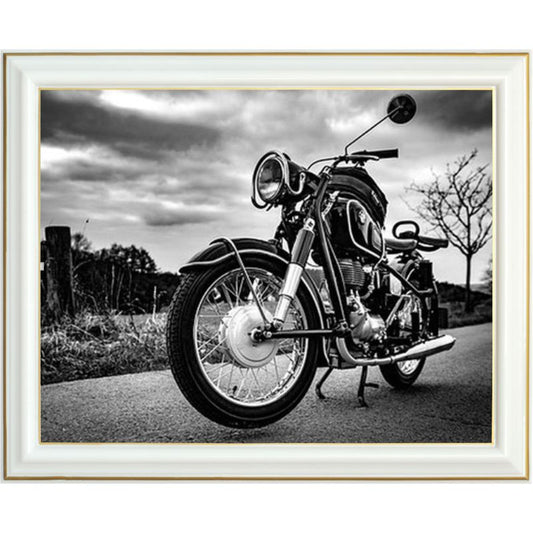 Peinture diamant - Moto ancienne
